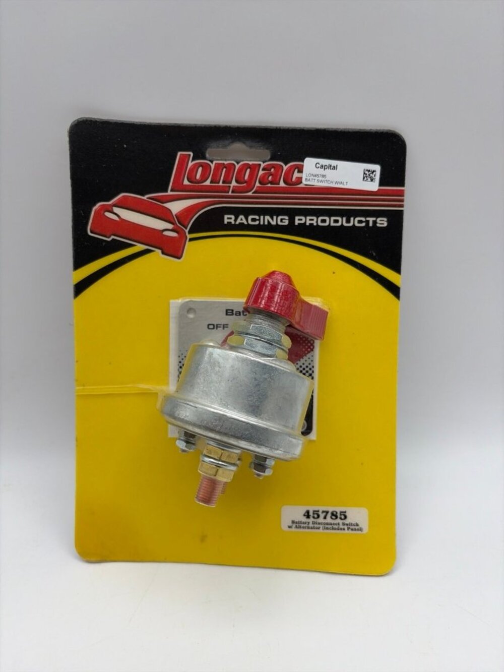 Longacre Racing 45785 Battery Disconnect Switch - 4 Terminal w/ Alt & Panel New